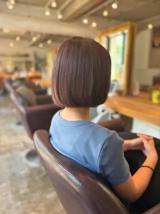 ショート カラー 髪質改善カラー ベージュ🤎YUMEのヘアスタイル