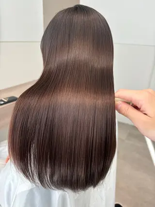 ミディアム カラー 縮毛矯正 /横山陸人のヘアスタイル