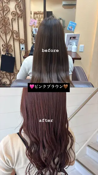 カラー 🪺SAKURA/ ハイトーンカラー🩶のヘアスタイル
