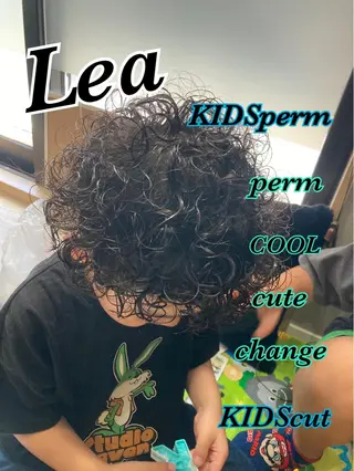 パーマ メンズ キッズ Hair room Leaのヘアスタイル