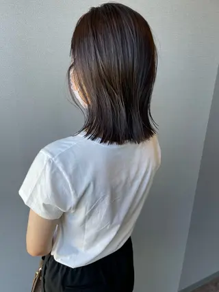 ミディアム カラー iet.所属・ウルフ/ボブ/耳ツボ ジュエリー◎ricoのヘアスタイル