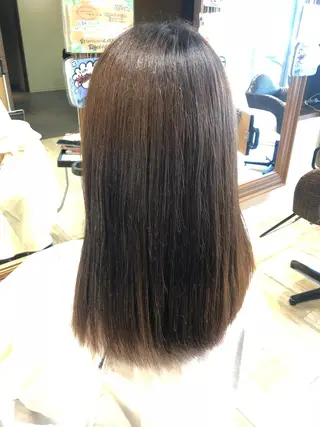 セミロング 縮毛矯正/髪質改善 主税巧一のヘアスタイル