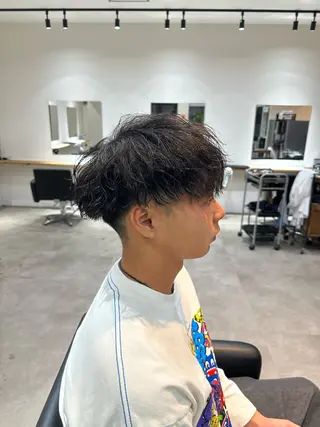 カラー パーマ メンズ Etoile +/ 坂嶋大飛のヘアスタイル