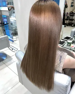 ロング 縮毛矯正/髪質改善/ ブリーチ/東陽町✨のヘアスタイル