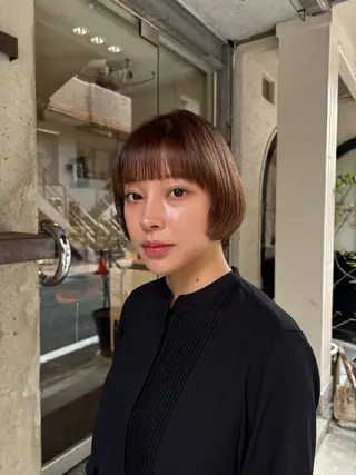 ショート 水原波津輝/ボブ /ニュアンスパーマのヘアスタイル