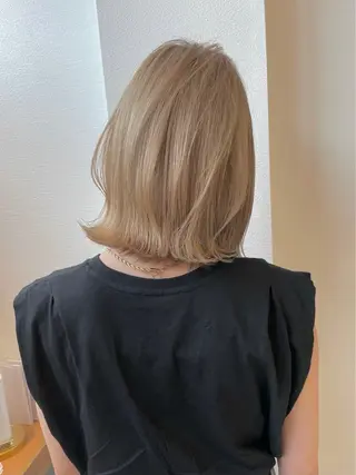 ミディアム 銀座🇰🇷韓国ボブ 🧡巻ける縮毛/せんのヘアスタイル