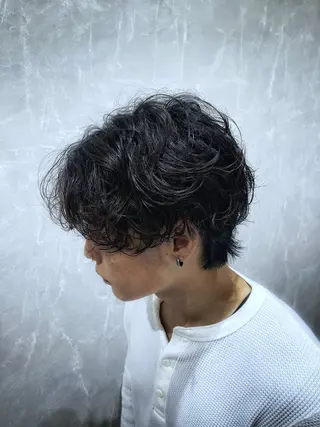 ショート パーマ FURUSHO 栄店【フルショウ】所属・栄/中日ビル 🩵🐦‍⬛城内友哉のヘアスタイル