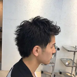 ショート メンズ 🇰🇷カルマパーマ kaito🇰🇷のヘアスタイル