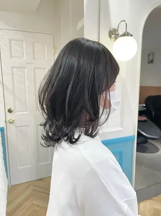 ミディアム カラー パーマ Londideal 高橋ヒロシのヘアスタイル