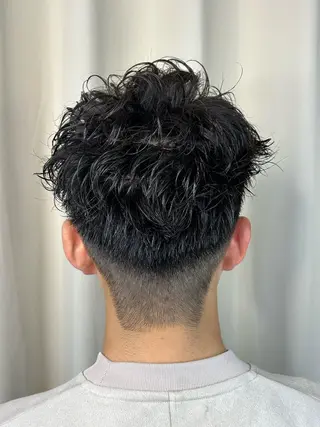 ショート パーマ メンズ ASAYA THREE(A)のヘアスタイル