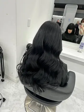 ロング カラー パーマ ヘアアレンジ メンズ キッズ ♥️韓国ヘア レイヤー♥️ゆりのヘアスタイル