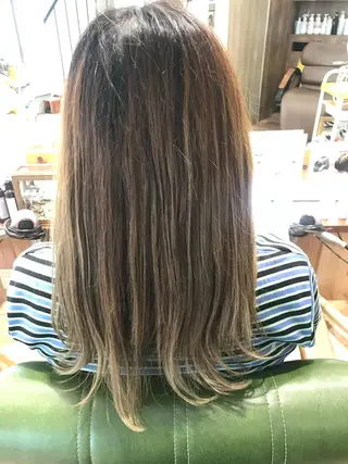 ロング カラー ボブ/インナーカラー ショート/佐野祥子のヘアスタイル