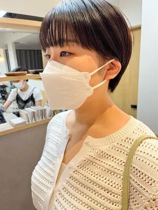 ショート カラー パーマ ヘアアレンジ Riposo.所属・✨艶髪✨ 奈須晴香のヘアスタイル