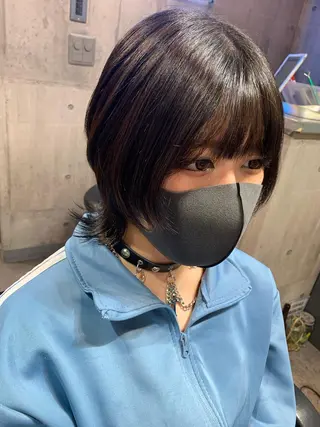 ショート ハイトーン/メンズ/ ウルフ特化   小松のヘアスタイル