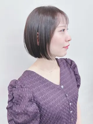 ショート パーマボブ/丸みボブ /くせ毛/とういのヘアスタイル