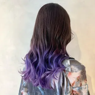 ロング カラー 🤍髪質改善➕透明感 カラー🤍川上葵のヘアスタイル