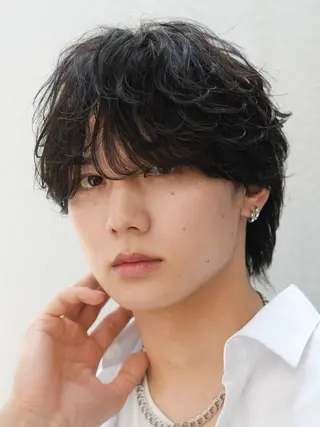 パーマ メンズ fifth 渋谷原宿 波巻きパーマイノウエのヘアスタイル