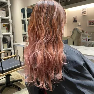 ロング カラー 実力派スタイリストの 完全無料パーマのヘアスタイル