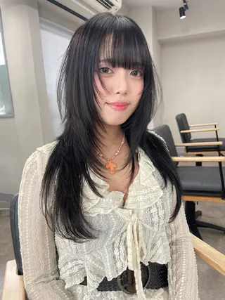ロング 🌟ブリーチ/ ウルフカット渋谷☀️のヘアスタイル