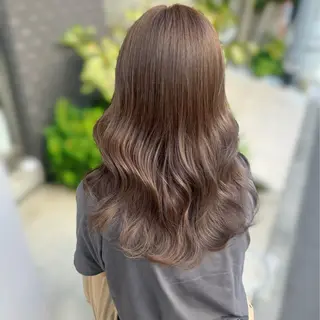 セミロング カラー kana ブリーチなしカラー✨のヘアスタイル