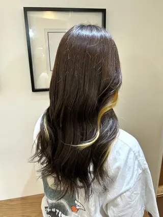 ロング カラー パーマ/暖色カラー 💖【Misaki】のヘアスタイル