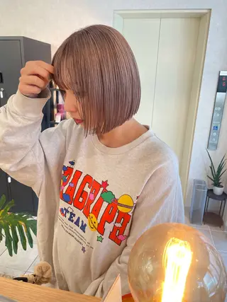 ミディアム HAZEL 博多所属・SHIORI/ 博多美容室のヘアスタイル