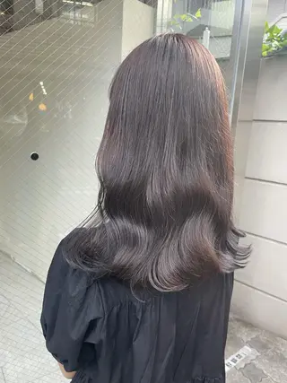 セミロング カラー ヘアアレンジ satsuki 暖色・ブラウンカラーのヘアスタイル