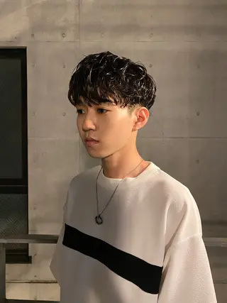 ショート パーマ メンズ おしゃれパーマ メンズ特化/みーまんのヘアスタイル