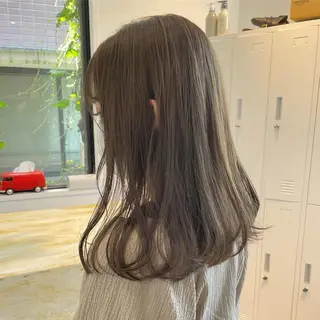 セミロング カラー 🫧透明感ヘア🫧 🧸竹花　彩希🧸のヘアスタイル