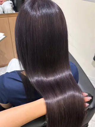 ロング カラー 髪質改善/艶カラー❄ 𝐲𝐮𝐮.のヘアスタイル