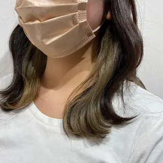 セミロング カラー AVANCE.西宮北口所属・白髪ぼかし/髪質改善 梅原響輝のヘアスタイル