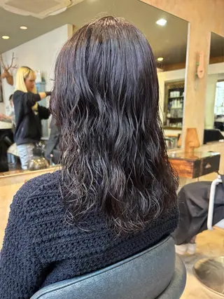 セミロング カラー パーマ iki所属・パーマstyle てるてるのヘアスタイル