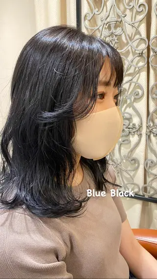 セミロング カラー 島崎 凌のヘアスタイル