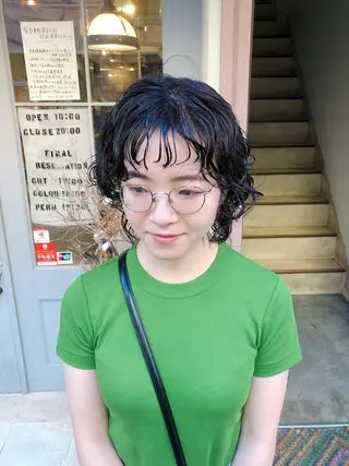 ミディアム コクブ アキヨのヘアスタイル