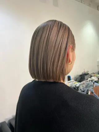 ショート カラー ハイトーンボブ美容師 /馬場 翼のヘアスタイル