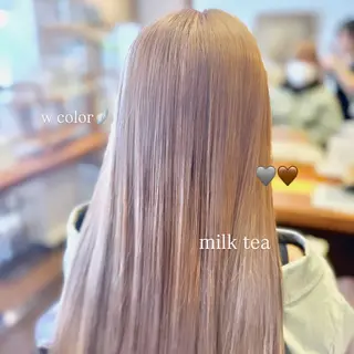 ロング カラー こすが あかりのヘアスタイル