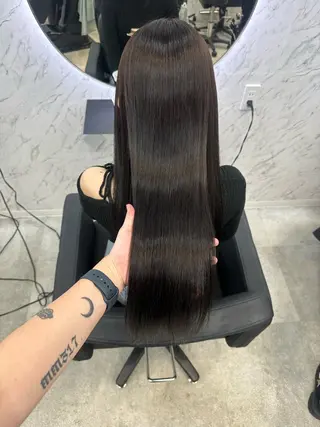 ロング カラー 遠藤沙也加 /レイヤーカットのヘアスタイル