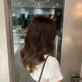 セミロング カラー 後藤 香乃のヘアスタイル