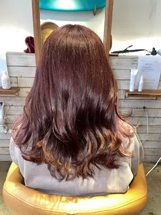 セミロング カラー EARTH菊名店👾 ひらのすぐるのヘアスタイル