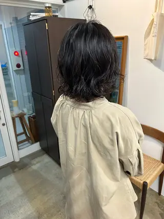 ミディアム パーマ 韓国レイヤー/ハイ トーン/優太のヘアスタイル