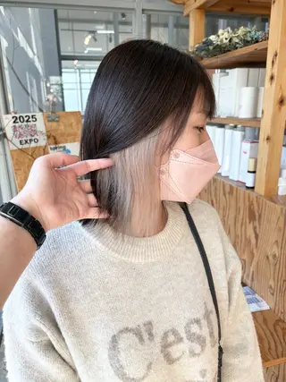 ミディアム Nicoru*所属・園田 綾佳のヘアスタイル