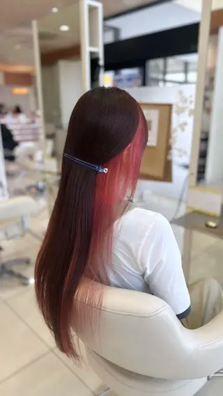 ロング カラー アンフェリール原島店 ﾌｪﾙﾅﾝﾀﾞのヘアスタイル