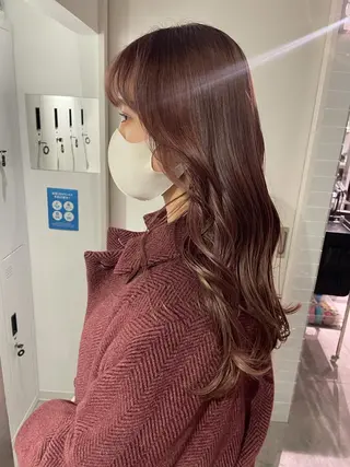 ロング miyu ハイトーン/レイヤーのヘアスタイル