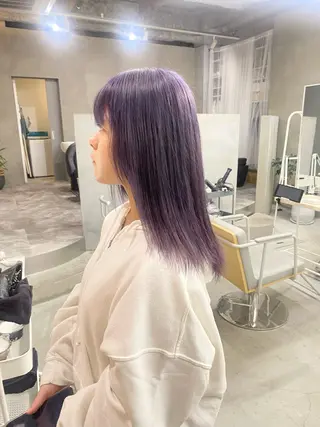 ミディアム カラー qulim所属・前橋 姫奈のヘアスタイル