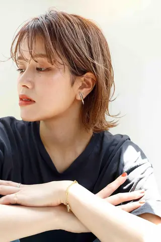 ショート カラー パーマ 【全席個室サロン】 NUMBER 天王寺のヘアスタイル