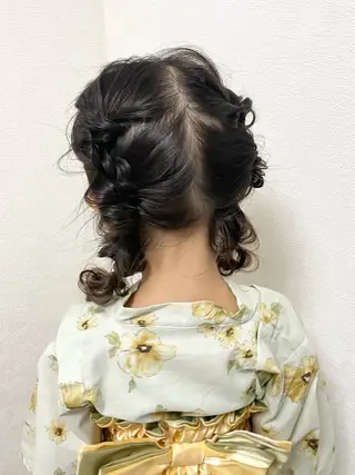ヘアアレンジ キッズ naitre 🌼SHIORI🌼のマツエク・マツパデザイン