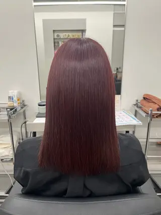 ミディアム カラー パリジェンヌ/ 次世代パーマ/ユキナのヘアスタイル