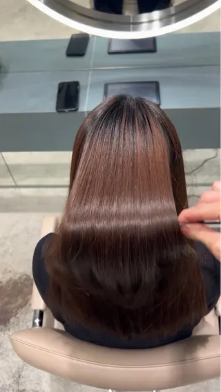 ミディアム カラー ✨髪質改善 縮毛矯正 艶髪 立川 コウキ✨のヘアスタイル