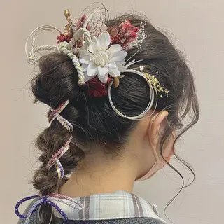 セミロング カラー パーマ ヘアアレンジ メンズ キッズ ネイル マツエク・マツパ アイブロウ モリモト サナのヘアスタイル