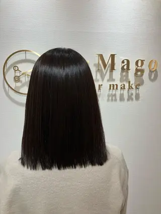 ミディアム カラー キッズ 関内 髪質改善 特化 re:Magoのヘアスタイル